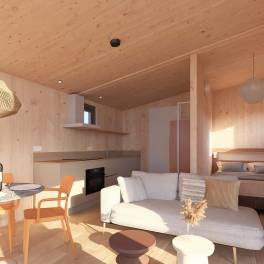 The Woonkamer of Type Vogelaar in Landal Zeezigt