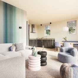 The Woonkamer of Type 4P Extra Luxe Wellness - 4ELW in Landal De Wielsche Dreef
