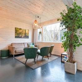 The Woonkamer of nr. 022 - type Lodge 6 in Vakantiepark Schaijk