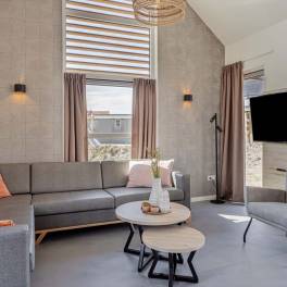 The Woonkamer of nr. 036 - type Strandlodge 8 in Vakantiepark Boomhiemke