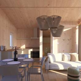 The Woonkamer of Type Panorama Luxe in Landal Zeezigt