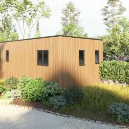 The Buiten of Type Lodge de l'Horizon Wellness - 4BE4 in Landal Namur Nature
