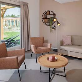 The Woonkamer of nr. 011 - type Bungalow 6B in Duinresort Dunimar
