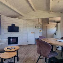 The Woonkamer of nr. 294 - type Buitenverblijf Wellness 4 in Resort Arcen