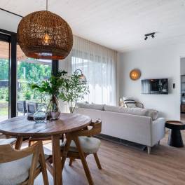 The Woonkamer of Type De Parel Wellness in Landal Klein Oisterwijk