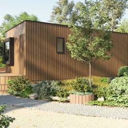 The Buiten of Type Lodge de l'Horizon Wellness - 4BE4 in Landal Namur Nature