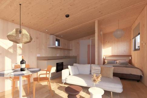 The Woonkamer of Type Vogelaar in Landal Zeezigt
