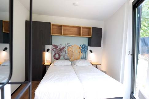 The Slaapkamer of Type Circle lodge 10 - nr. 47 in Landal Gulpen