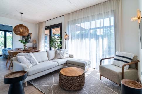 The Woonkamer of Type De Parel Wellness in Landal Klein Oisterwijk