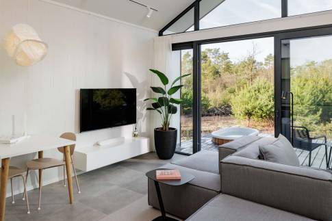 The Woonkamer of nr. 402 - type Comfort C2P in Marber Veluwe