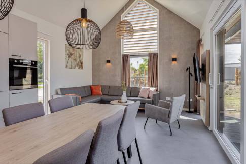 The Woonkamer of Type Strandlodge 8 - nr. 14 in Vakantiepark Boomhiemke