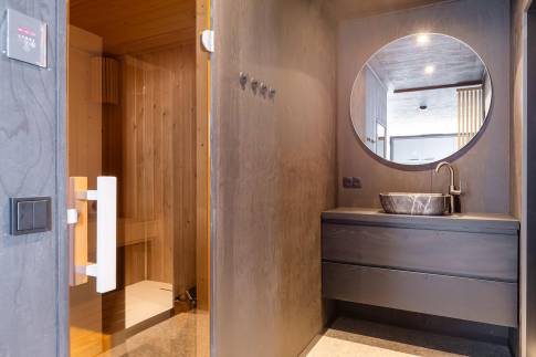 The Sauna of Type Solar Hotel Suite in Landal Soof aan de Rijn