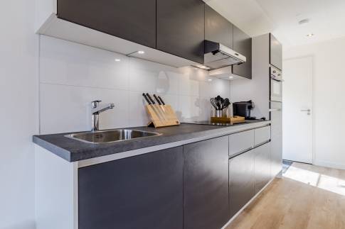 The Keuken of Type Lodge de l'Horizon - 4B2 in Landal Namur Nature