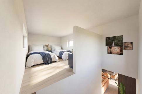 The Slaapkamer of Type Bellevue Loft Wellness - 4-6BE1 in Landal Namur Nature