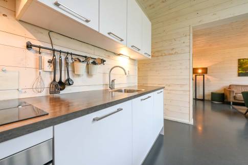 The Keuken of Type Lodge 6 - nr. 22 in Vakantiepark Schaijk