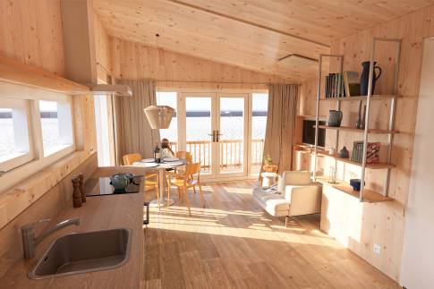 The Woonkamer of Type Hip/Scandinavisch in Landal Zeezigt