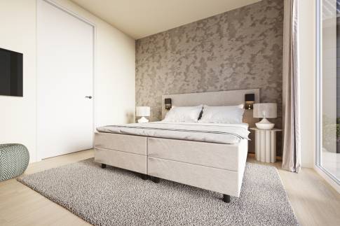 The Slaapkamer of Type 12P Extra Luxe Culinair - 12ELC in Landal De Wielsche Dreef