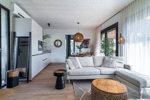 The Woonkamer of Type De Parel Wellness in Landal Klein Oisterwijk