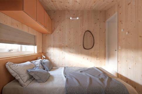 The Slaapkamer of Type Hip/Scandinavisch in Landal Zeezigt