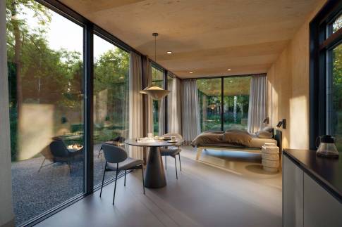 The Woonkamer of Type spiegel-lodge - 2P in Vastgoedfonds – Goldberg Gardens Vorden