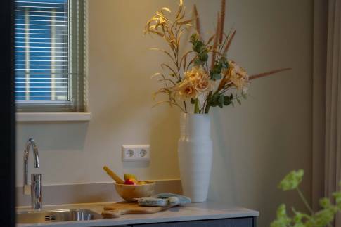 The Keuken of Type Extra Luxe Wellness - 2ELW in Landal De Wielsche Dreef