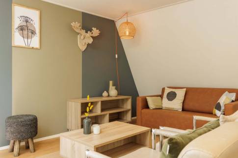 The Woonkamer of Type Veluwe Villa - nr. 201 Hennep in Landal Bungalowpark Hoenderloo