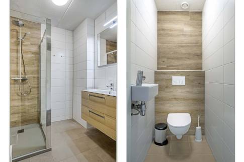 The Badkamer of Type Villa R4B - nr. 22A in Noordzee Résidence De Banjaard