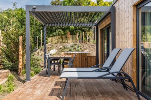 The Buiten of Type Lodge de l'Horizon Wellness - 4BE4 in Landal Namur Nature