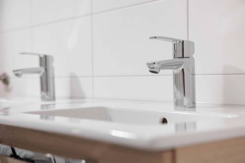 The Badkamer of Type Familievilla 12 - nr. 7 in Duinresort Dunimar