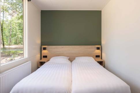 The Slaapkamer 1 of nr. 072 - type Bungalow 4 in Landal De Peel