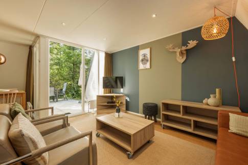 The Woonkamer of Type Veluwe Villa - nr. 201 Hennep in Landal Bungalowpark Hoenderloo
