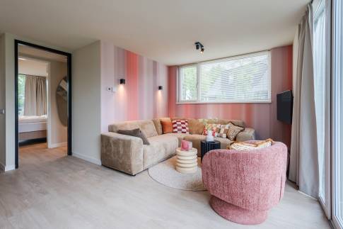 The Woonkamer of Type 6P Comfort - 6C in Landal De Wielsche Dreef