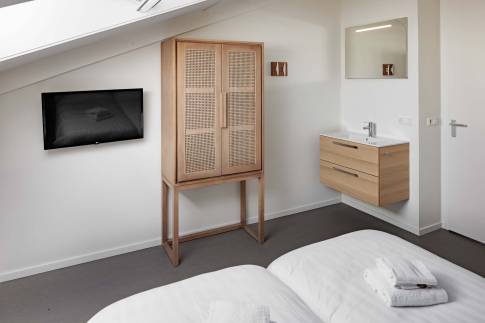 The Slaapkamer of Type Familievilla 12 - nr. 7 in Duinresort Dunimar