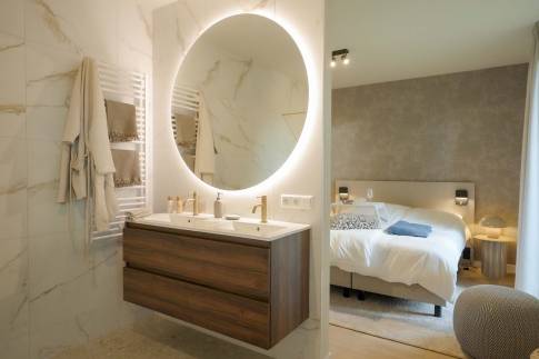 The Badkamer of Type Extra Luxe Wellness - 2ELW in Landal De Wielsche Dreef