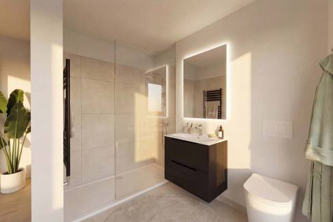 The Badkamer of Type Villa Bosstaete - 6ELW in Landal Resort Bergervenne