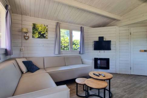 The Woonkamer of nr. 294 - type Buitenverblijf Wellness 4 in Resort Arcen