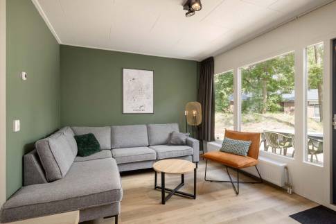 The Woonkamer of nr. 049 - type Bungalow 6C in Landal De Peel