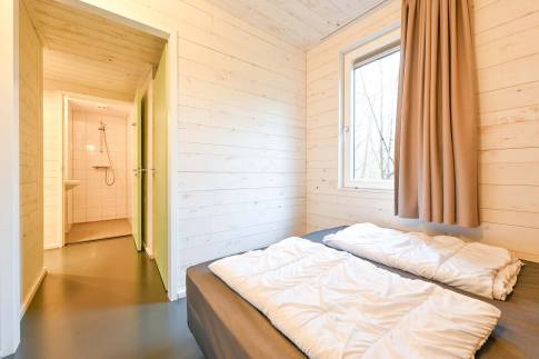 The Slaapkamer 2 of nr. 022 - type Lodge 6 in Vakantiepark Schaijk