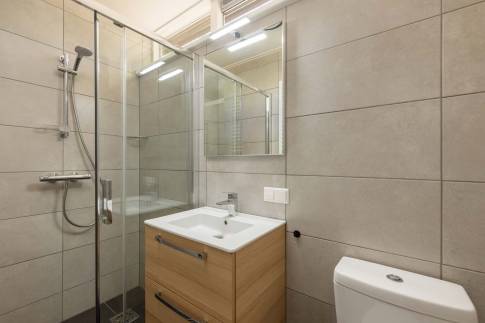 The Badkamer of Type Bungalow 4 - nr. 72 in Landal De Peel