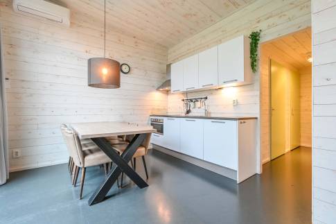 The Eetkamer of nr. 022 - type Lodge 6 in Vakantiepark Schaijk
