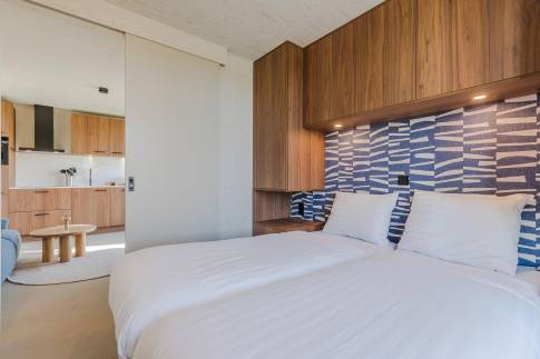 The Slaapkamer 1 of Type Family Lodge in Landal Soof aan de Rijn