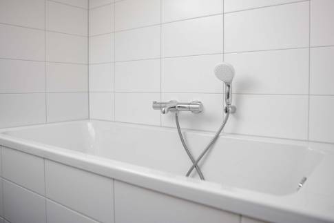 The Badkamer of Type Familievilla 12 - nr. 7 in Duinresort Dunimar