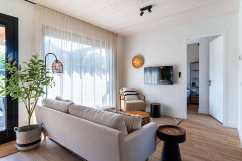 The Woonkamer of Type De Parel Wellness in Landal Klein Oisterwijk