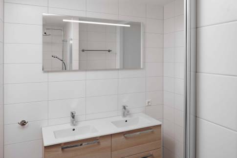 The Badkamer of Type Familievilla 12 - nr. 7 in Duinresort Dunimar