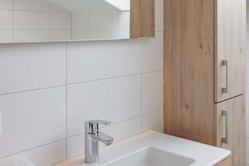 The Badkamer of Type Familievilla 12 - nr. 7 in Duinresort Dunimar