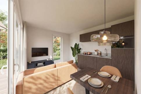 The Woonkamer of Type De La Vue - 2B2 in Landal Namur Nature