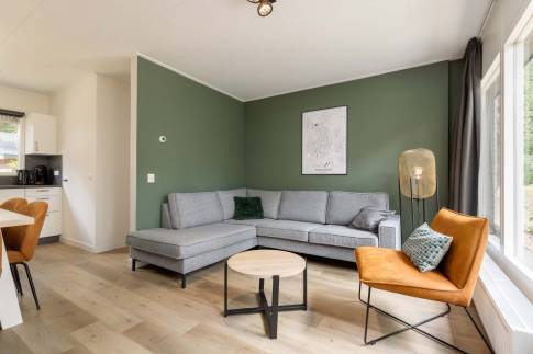 The Woonkamer of nr. 049 - type Bungalow 6C in Landal De Peel