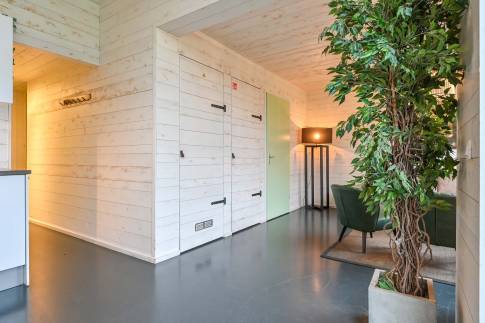 The Woonkamer of nr. 022 - type Lodge 6 in Vakantiepark Schaijk