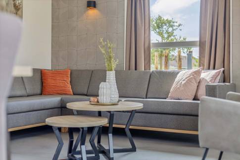 The Woonkamer of Type Strandlodge 8 - nr. 14 in Vakantiepark Boomhiemke